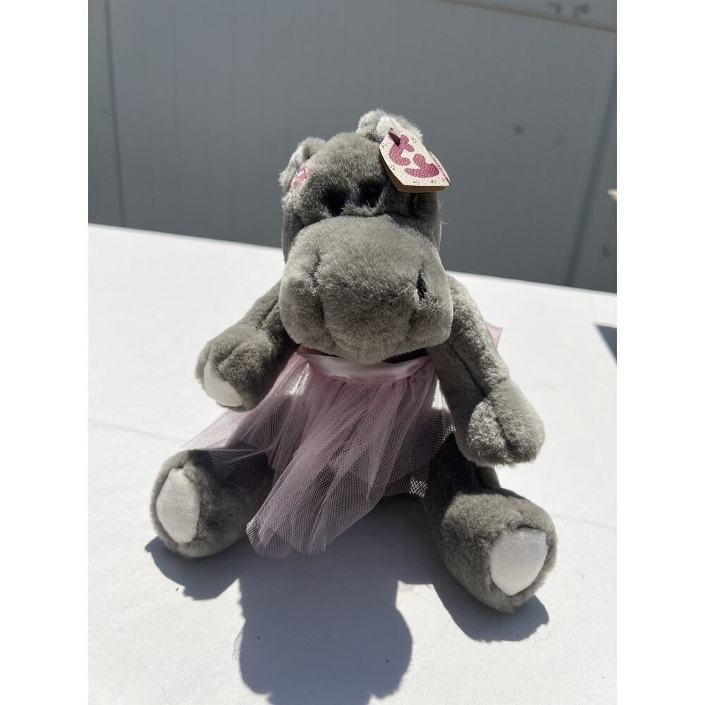 1993 TY Attic Treasures Collection Beanie Babies Grace the Hippo Ballerina